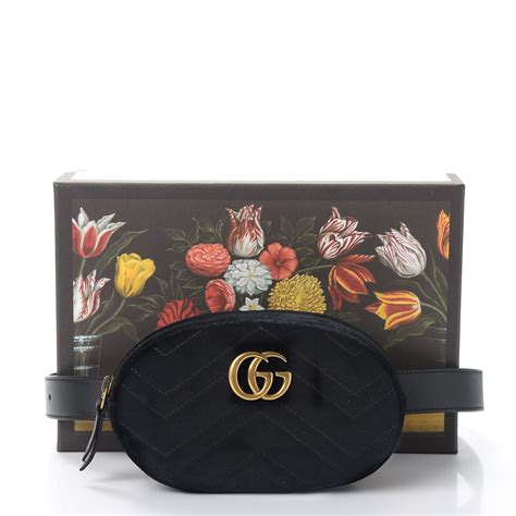 gucci velvet makeup bag|Gucci gg marmont belt bag.